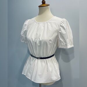 J. Crew Pretty Cotton White Blouse​